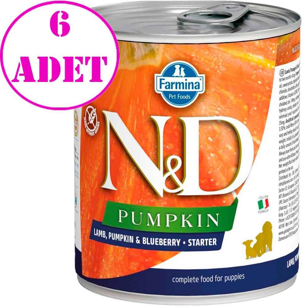 N&D Starter Balkabaklı-Kuzu Yavru Köpek Maması 6 x 285 gr 6'lı