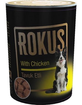 Rokus Tavuklu Parça Etli Yetişkin Köpek Maması 6 x 410 gr 6'lı