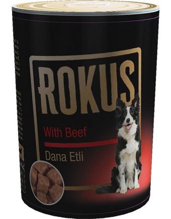 Rokus Dana Etli Parça Etli Yetişkin Köpek Maması 6 x 410 gr 6'lı