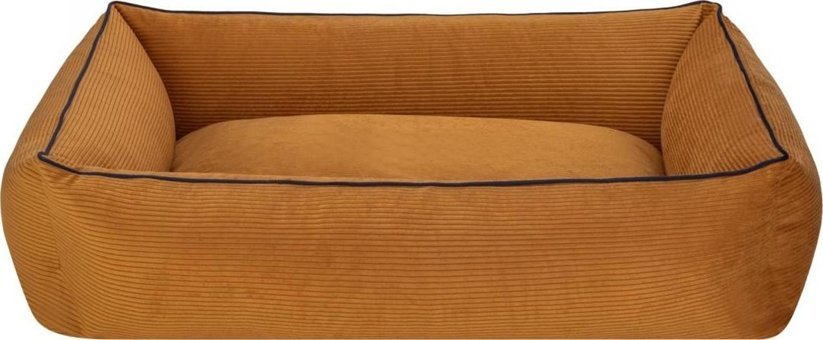 Pet Comfort Biyeli Yıkanabilir Büyük Irk Ev Tipi Köpek Yatağı Hardal