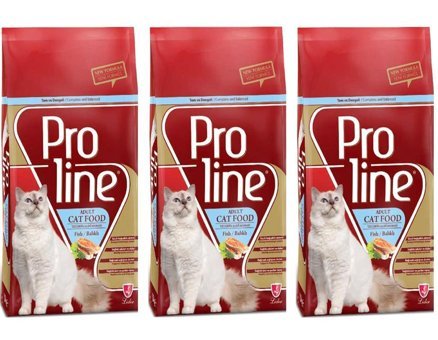 Pro Line Balıklı Tahıllı Yetişkin Kedi Maması 3x1.5 kg