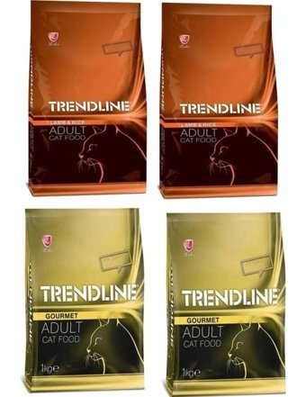 Trendline Gurme-Kuzu Etli Tahıllı Yetişkin Kedi Maması 4x1 kg