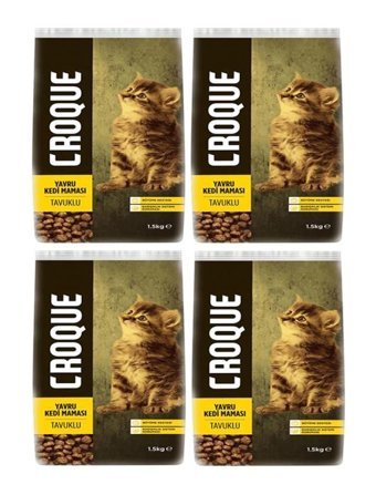 Croque Tavuklu Tahıllı Yavru Kedi Maması 4x1.5 kg