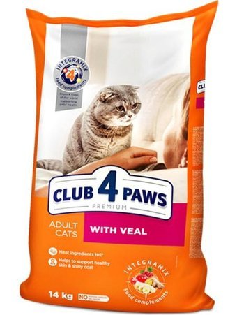 Club4paws Premium Dana Etli Tahıllı Yetişkin Kedi Maması 14 kg