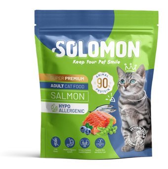 Solomon Hipoalerjenik Somonlu Düşük Tahıllı Yetişkin Kedi Maması 1.5 kg