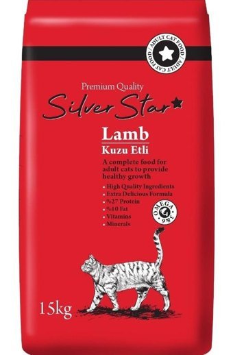 Silver Star Kuzu Etli Tahıllı Yetişkin Kedi Maması 15 kg