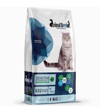 Animal World Sensitive Kuzu Etli Tahıllı Yetişkin Kedi Maması 1 kg
