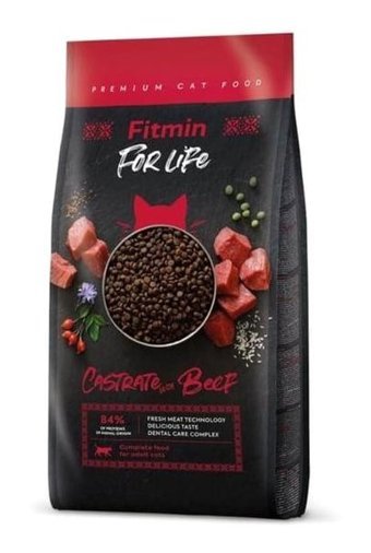 Fitmin For Life Castrate Biftekli Kısırlaştırılmış Tahıllı Yetişkin Kedi Maması 1.8 kg