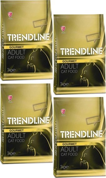 Trendline Gurme Tahıllı Yetişkin Kedi Maması 4x1 kg