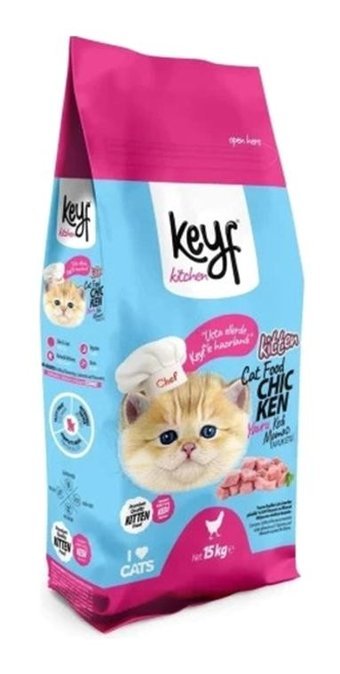 Keyf Tavuklu Tahıllı Yavru Kedi Maması 15 kg