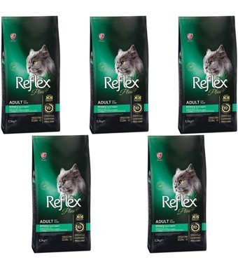 Reflex Urinary Tavuklu Düşük Tahıllı Yetişkin Kedi Maması 5x1.5 kg