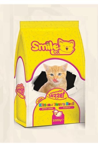 Smile Cat Kuzu Etli Tahılsız Yavru Kedi Maması 1 kg