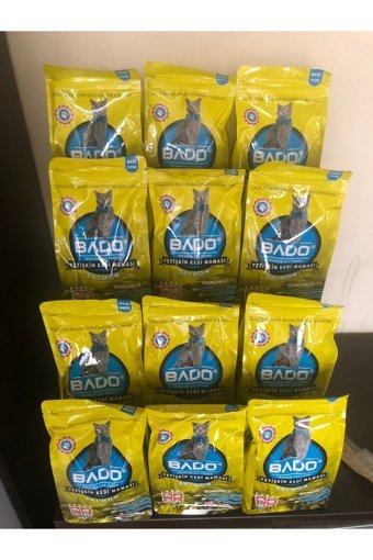 Bado Somonlu Tahıllı Yetişkin Kedi Maması 12x500 gr