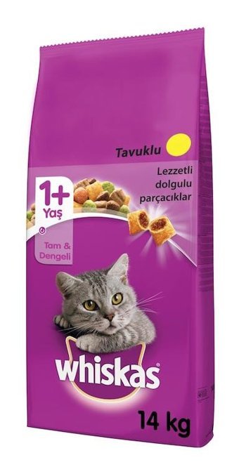 Whiskas Tavuk-Sebze Tahılsız Yetişkin Kedi Maması 14 kg