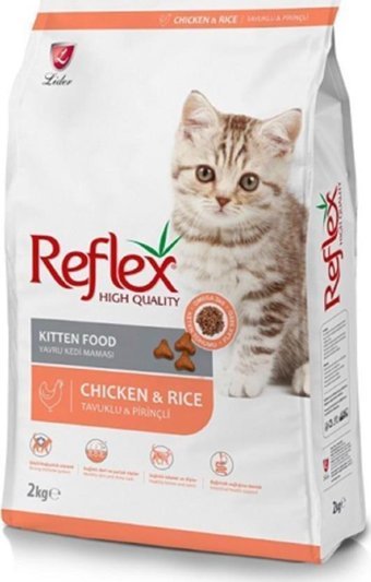 Reflex Kitten Tavuk Etli-Pirinçli Tahıllı Yavru Kedi Maması 2 kg
