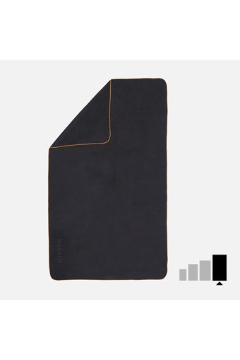 Decathlon Nabaiji Mikrofiber 110x175 cm Plaj Havlusu Siyah
