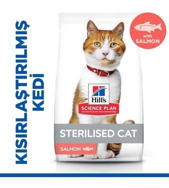 Hill's Science Plan Somonlu Kısırlaştırılmış Düşük Tahıllı Yetişkin Kedi Maması 3 kg
