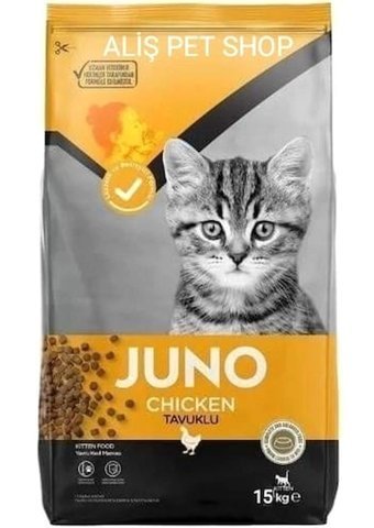 Juno Tavuklu Tahıllı Yavru Kedi Maması 15 kg