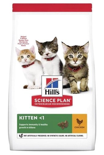 Hill's Kitten Tavuklu Tahıllı Yavru Kedi Maması 2x3 kg