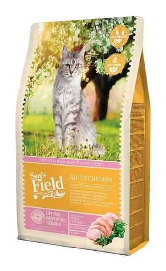 Sam's Field Tavuklu Tahılsız Yetişkin Kedi Maması 2.5 kg