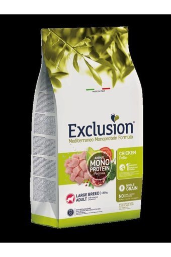Exclusion Monoprotein Narlı-Tavuklu Büyük Irk Yetişkin Köpek Maması 12 kg