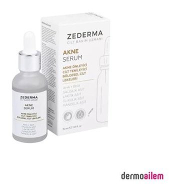 Zederma Akne Karşıtı Canlandırıcı Yaşlanma Karşıtı Jel Yüz Serumu 30 ml