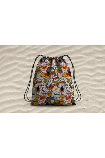 Safe Home Boom Art Polyester Plaj Havlusu Çok Renkli