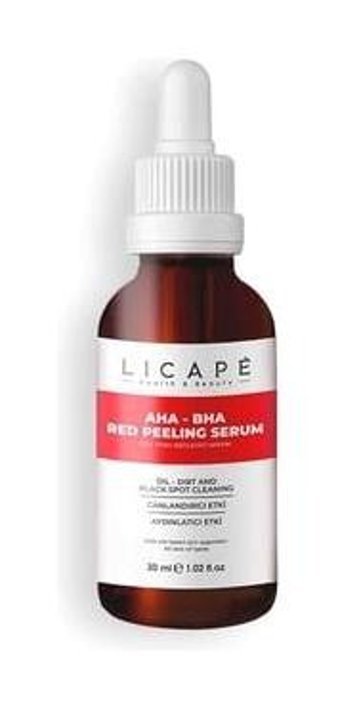 Licape Cilt Canlandırıcı %10 Aha - %2 Bha Red Peeling Canlandırıcı Jel Yüz Serumu 30 ml