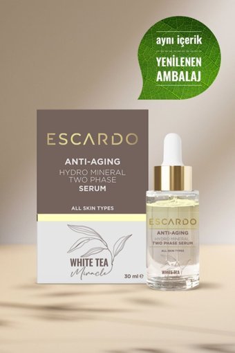 Escardo Hydro Mineralli Çift Fazlı Canlandırıcı Yaşlanma Karşıtı Jel Yüz Serumu 30 ml