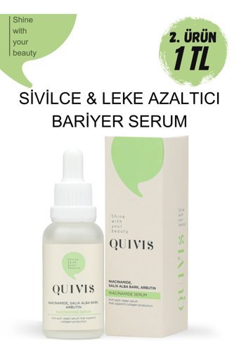 Quivis Niacinamide Canlandırıcı Yaşlanma Karşıtı Jel Yüz Serumu 30 ml