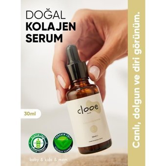 Clooe Doğal Kolajen C Vitaminli Kolajenli Yüz Dolgunlaştıran Canlandırıcı Jel Yüz Serumu 30 ml
