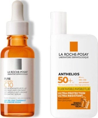 La Roche-Posay C10 Güneş Koruyucu Yaşlanma Karşıtı C Vitaminli Canlandırıcı Kırışıklık Karşıtı Jel Yüz Serumu 30 ml