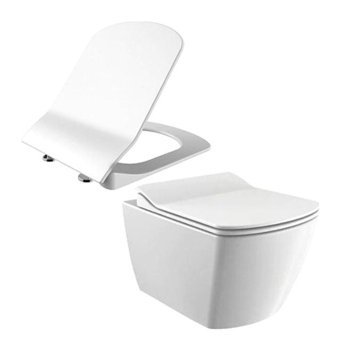 Creavit Elegant Rim-Off Seramik Kanalsız Duvara Sıfır Asma Klozet Beyaz