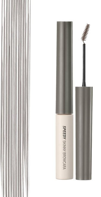 Peripera Speedy Skinny Browcara 01 Cool Gray Kahverengi Suya Dayanıklı Renkli Maskara Kaş Sabitleyici