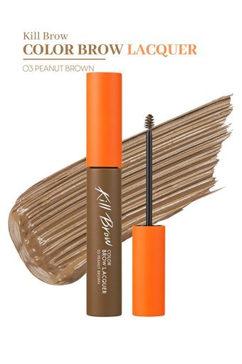 Clio Kill Brow Color Brow Lacquer 03 Peanut Brown Suya Dayanıklı Renkli Maskara Kaş Sabitleyici