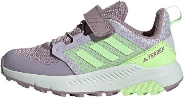 Adidas Terrex Trailmaker IE7607 Ortopedik Bağcıklı-Cırtlı Traxion Erkek Çocuk Yürüyüş Ayakkabısı Lila
