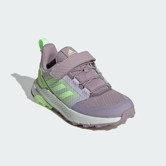 Adidas Terrex Trailmaker IE7607 Ortopedik Bağcıklı-Cırtlı Traxion Erkek Çocuk Yürüyüş Ayakkabısı Lila