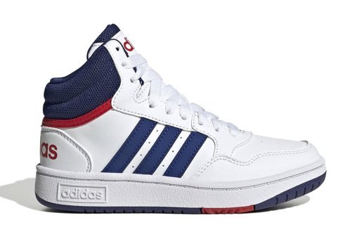 Adidas Hoops Mid GZ9647 Bağcıklı Erkek Çocuk Günlük Ayakkabı Beyaz