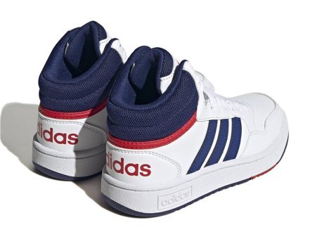 Adidas Hoops Mid GZ9647 Bağcıklı Erkek Çocuk Günlük Ayakkabı Beyaz