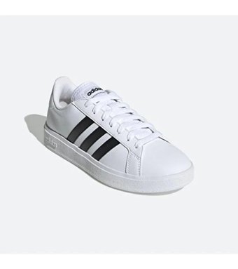 Adidas Grand Court TD Lifestyle Court GW9261 Bağcıklı Kadın Günlük Ayakkabı Beyaz