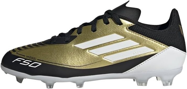 Adidas F50 League FG/MG J Messi IF6919 Bağcıklı Çivili Krampon Altın