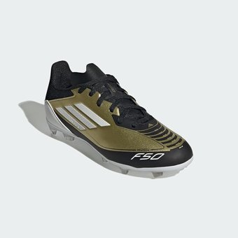 Adidas F50 League FG/MG J Messi IF6919 Bağcıklı Çivili Krampon Altın