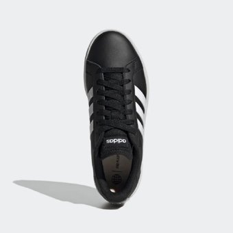 Adidas Grand Court TD Lifestyle Court GW9262 Bağcıklı Kadın Günlük Ayakkabı Siyah