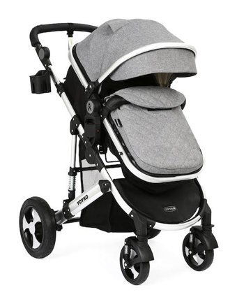 Yoyko Ultimate Silver Çift Yönlü Katlanabilir 360 Derece Dönen Tam Yatar Travel Sistem Bebek Arabası