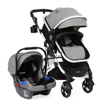 Yoyko Ultimate Silver Çift Yönlü Katlanabilir 360 Derece Dönen Tam Yatar Travel Sistem Bebek Arabası