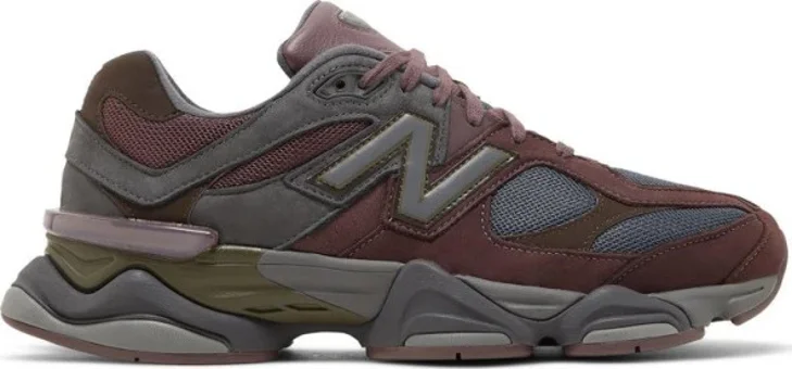 New Balance 9060 U9060BCG Ortopedik Bağcıklı Abzorb Taban Kadın Günlük Ayakkabı Bordo