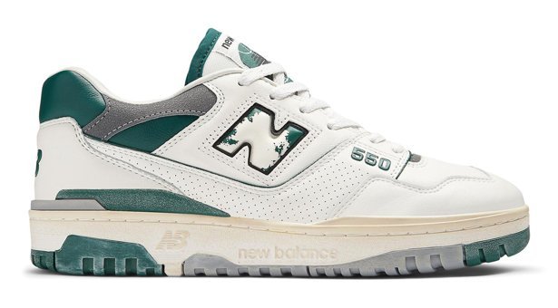New Balance 550 BB550VTG Bağcıklı Unisex Günlük Ayakkabı Beyaz-Yeşil