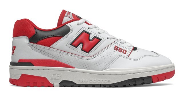 New Balance 550 BB550SE1 Bağcıklı Unisex Günlük Ayakkabı Beyaz-Kırmızı