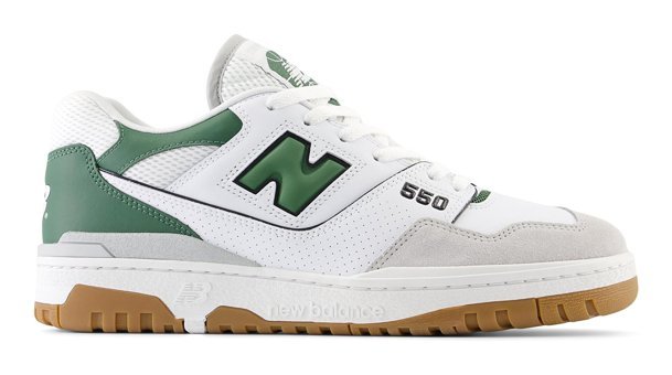 New Balance 550 BB550ESB Bağcıklı Unisex Günlük Ayakkabı Beyaz-Yeşil