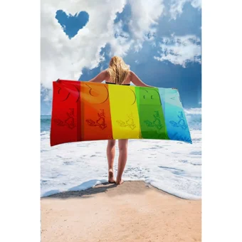 Giant Stride Scuba Zer Towel Plaj Havlusu Çok Renkli